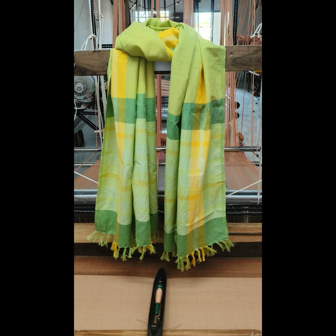 Hand Woven cotton with AZO free Vat Dyes