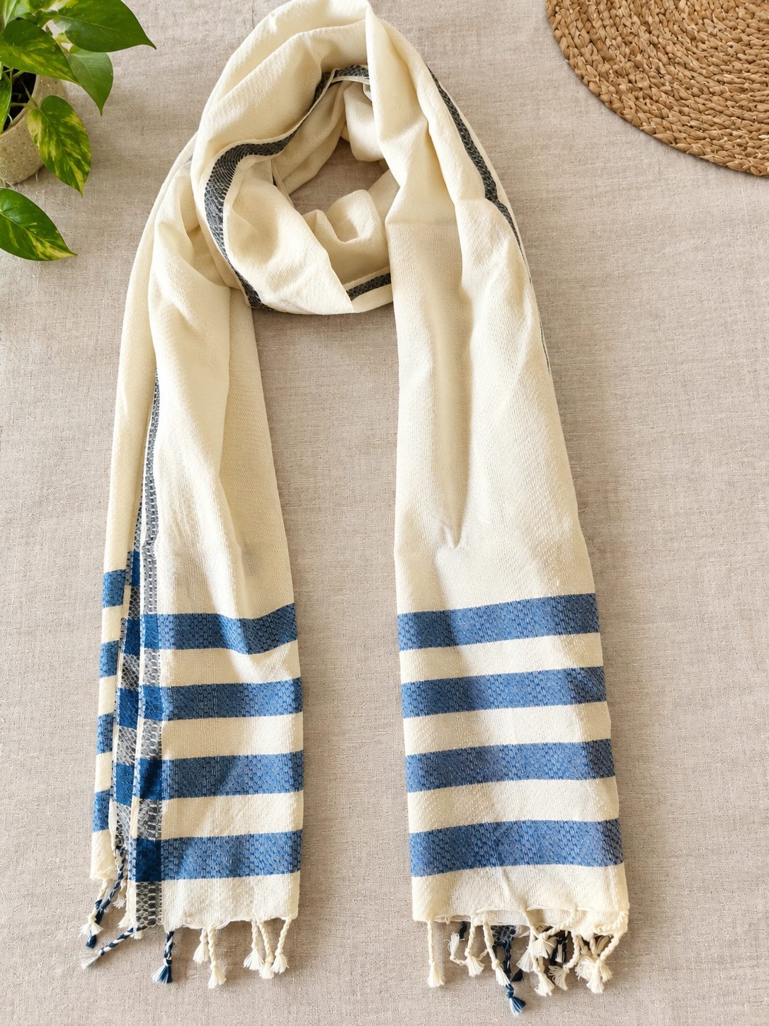 Hand Woven cotton with AZO free Vat Dyes