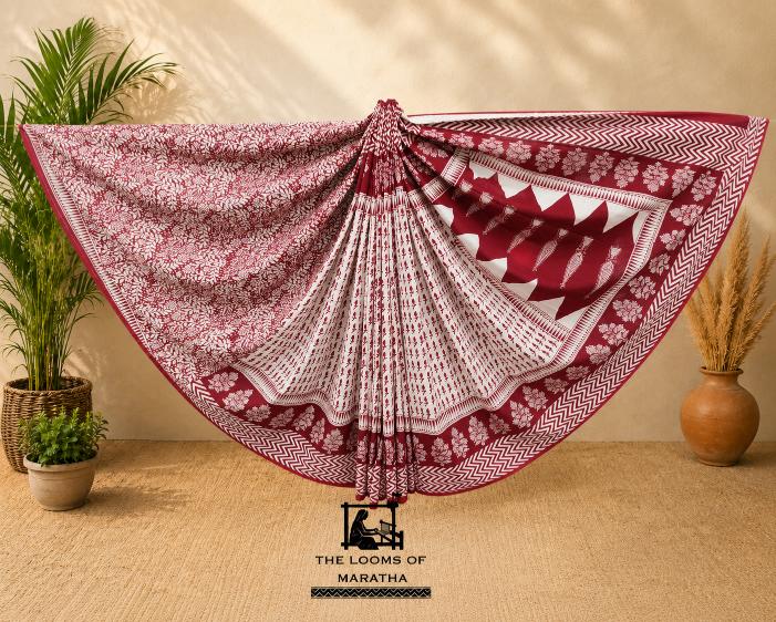 Hand Block Print Sarees